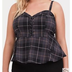 Torrid Grey Plaid Cami